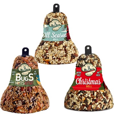 Home & Garden 6.0" All Season Christmas Bugs Nuts Bird Feed Bells No Mess Mr Bird  -  Bird And Wildlife Food