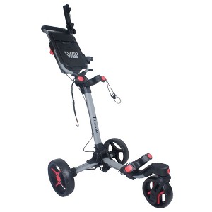 Axglo V2 Golf Push Cart - 3-Wheel - Patented 1-Step Folding System - 1 of 4
