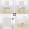 Deconovo Velvet Stretch Dining Chair Slipcovers Soft Fit Washable Chair Covers Set of 4 - 4 of 4