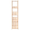 vidaXL Solid Pinewood 5-Tier Storage Rack - 66.9"x15"x66.9", Perfect for Kitchen, Laundry Room, Basement - 4 of 4