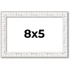 PosterPalooza | Photo Size Textured White Picture Frame - UV Acrylic, Foam Board Backing, Hanging Hardware - 2 of 4