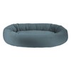 Arlee Home & Pet Orbit Orthopedic Chew Resistant Eco-Friendly Memory Foam Dog Bolster Bed - Blue - XL - 2 of 4