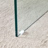 MAYEERTY Coffee Table 31.5 Walnut Square MDF Tempered Glass Legs Density Board Sticker - 4 of 4