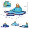 VYNXARIA Outsunny Kids Inflatable Water Slide 4-in-1 Bounce House Water Park Jumping Castle with Water Pool, Slide, Climbing Walls, & 2 Water Cannons - 4 of 4