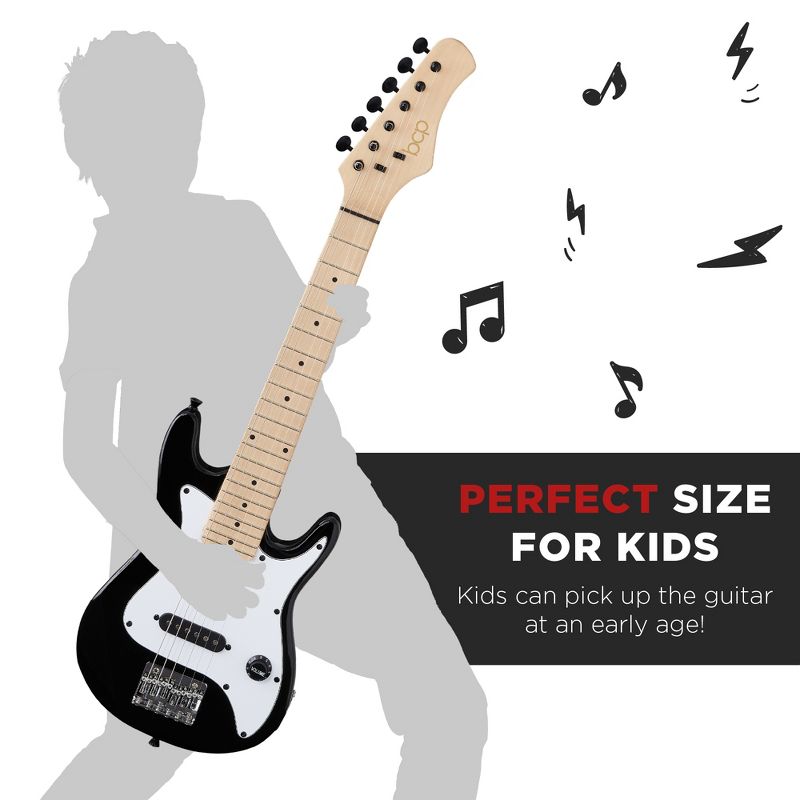 Best Choice Products 30in Kids Electric Guitar Beginner Starter Kit w/ 5W Amplifier, Strap, Case, 3 of 9