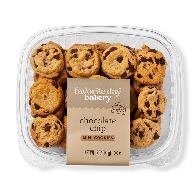 Mini Chocolate Chip Cookies - 12oz - Favorite Day™