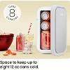 ICEMAN Portable Mini Fridge w/ 8 12oz Can Capacity, Cools and Heats, Car Plug Included - 2 of 4
