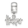 Black Bow Jewelry Sterling Silver Nebraska Cornhuskers NCAA Bead Charm - 2 of 4