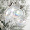 11.5"H & 9"H Sullivans Christmas Large Clear Finial Ornament Set of 3  Clear - 2 of 2