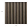 Aghana Digitals 4-Pack 24"x24" Walnut Brown MDF Acoustic Panels, Sound Absorbing Slat Wall for Home - 2 of 4