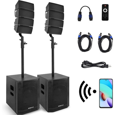 Pyle Line Array Pa Speaker System Set - Black : Target