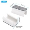 Unique Bargains No Noise Rectangle Furniture Chair Leg Cover with Felt Pad 24 Pcs - 2 of 4