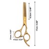 Unique Bargains Portable Thinning Scissors for Long Short Thick Hard Soft Hair for Men Women 6.69 Inch Length - 2 of 4