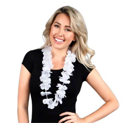 Magic Matt’s Brilliant Blinkys Hawaiian Flower Lei Necklace White