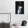 Masterpiece Art Gallery 24"x36" Fashion Contour by Shawn Mackey Unframed Wall Canvas :Modern Black & White Silhouette Print - 3 of 4