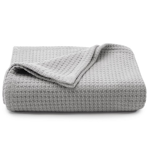 Tommy Bahama Ultra Soft Plush Solid Blanket, White, King