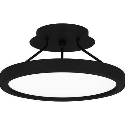Quoizel Lighting Outskirts 1 - Light Semi-Flush Mount in  Earth Black