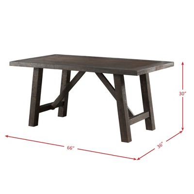 Gray Reclaimed Wood Rustic Farmhouse Dining Table