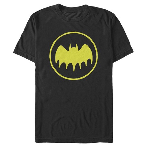 Men's Batman Logo Cute Cartoon T-shirt - Black - Medium : Target