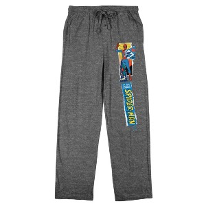 Your Friendly Neighborhood Spider-Man Disney+ Men's Heather Gray Sleep Pants - 1 of 4