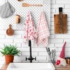 Northlight Plaid and Hearts Valentine's Day Kitchen Tea Towels - 26" - Pink and Red - Set of 2 - 2 of 4