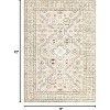 Acekool 4x6 Washable Area Rug, Non-Slip, Stain Resistant Soft Carpet for Living Room, Bedroom, Kids & Pets (Beige) - 2 of 4