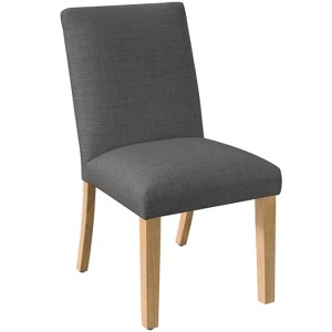 Pleated Dining Chair Linen Slate Furniture - Skyline Furniture, Linen Grey