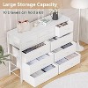 Jojoka 10 Drawer Dresser TV Stand with Non-Woven Organizer, Small TV/Media Stand with Metal Frame - 3 of 4