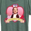 Women's - Wizard of Oz - Dorothy Heart Short Sleeve Graphic T-Shirt - 2 of 4