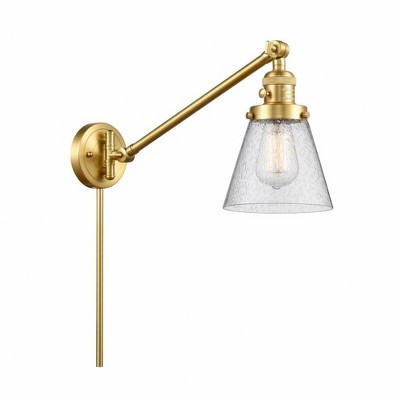 Cone - 1 Light Swing Arm Wall Sconce In Industrial Style-25 Inches Tall and 8 Inches Wide