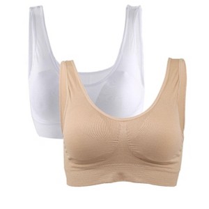 Allegra K Women's Removeable Pads Wirefree Sleep Vest Tops Bralettes - 1 of 4