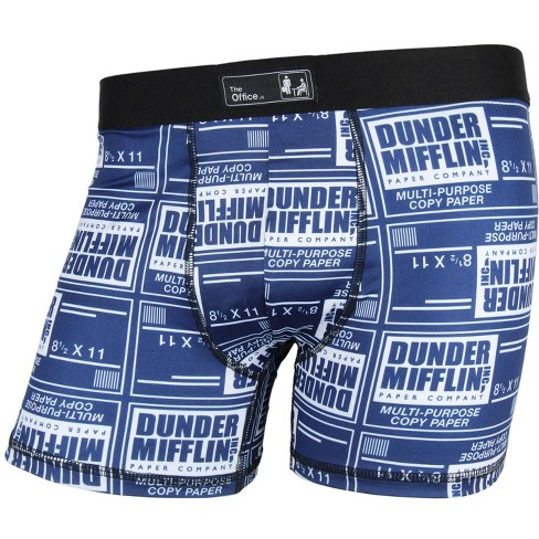 Seven Times Six The Office Men's Dunder Mifflin Paper Inc. Company Boxer Briefs Underwear Blue - image 1 of 3