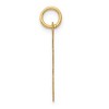 Black Bow Jewelry 14k Yellow Gold Madison Collection LG Classic Script Initial F Pendant - 2 of 4