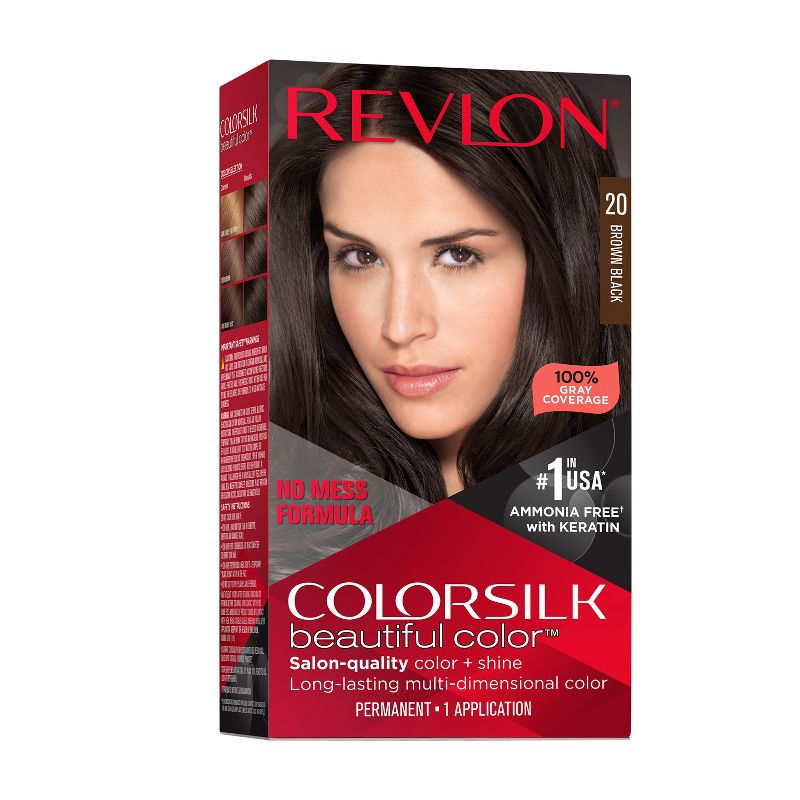 Revlon Colorsilk Beautiful Color Permanent Hair Color Long-Lasting High-Definition with 100% Gray Coverage - 4.4 fl oz, 1 of 18