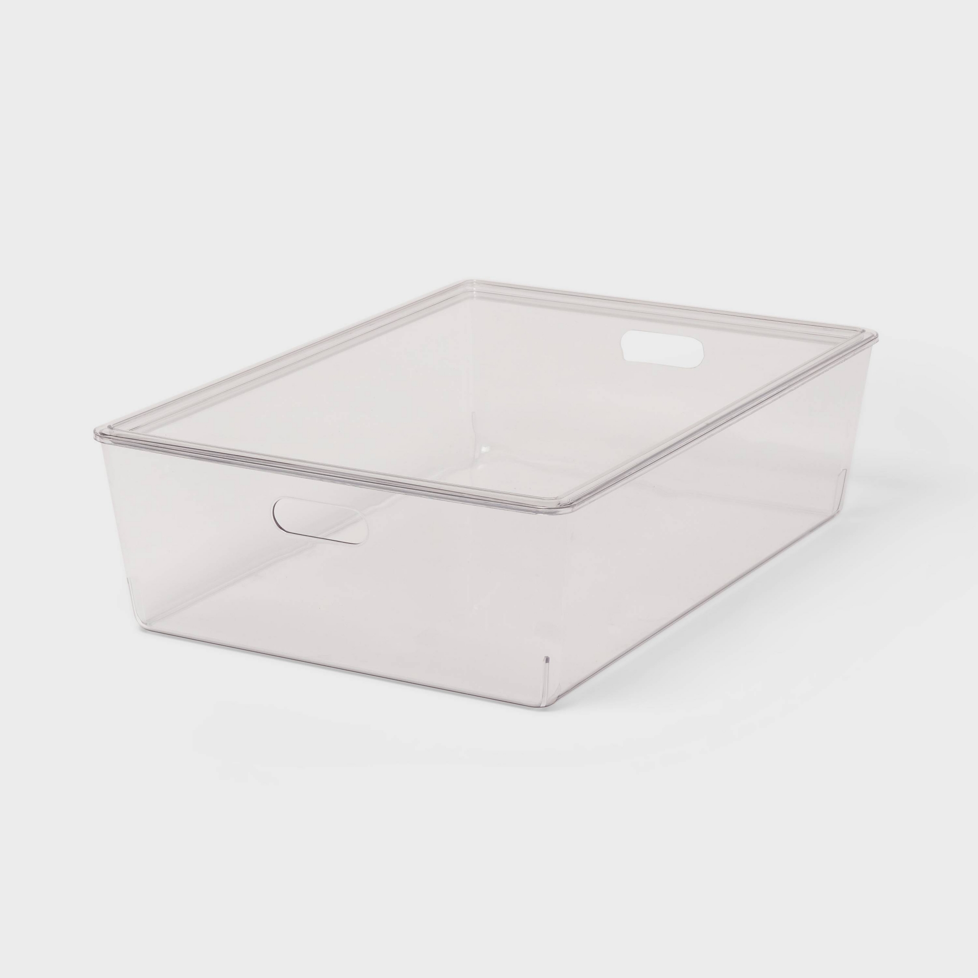 26L Stacking Clear Bin with Lid - Brightroom™