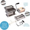 Cucina Pro Pasta Maker Deluxe Set 5-Piece Premium Stainless Steel Machine Cutter Attachments- Italian Dinner Party Cooking Gift - 4 of 4
