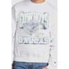 NFL Dallas Cowboys Men's Champion White Crew Neck Fleece Sweatshirt - 4 of 4
