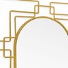 HomeRoots 36" Gold Metal Geometric Oval Accent Mirror - 4 of 4