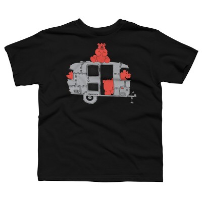 Boy's Design By Humans Watch out That's A Bearstream By NDTank T-Shirt