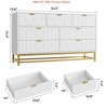 Entryway 7 Drawer Dresser for Bedroom, 53.5" Large Dresser w/ Metal Legs, Modern Chest Organizer w/Wide Storage, Chest of Drawers - 2 of 4