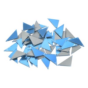 Unique Bargains Flat Back Sew on Acrylic Mirror for Evening Dresses Cloth 50 Pcs - 1 of 4