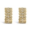Haus of Brilliance 14K Yellow Gold Plated Silver 3/8 Cttw Diamond and Ball Bead J Hoop Earrings - 2 of 4