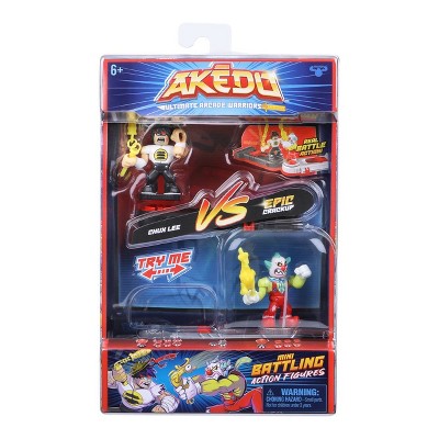 Akedo Versus Pack Mini Battling Action Figures 2-pack - Chux Lee VS. Crackup