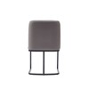 Sapphtopaz Modern Dining Chairs with Mid-Backrest PU Leather Upholstered Living Room Chair with Geometic Semi Circle Metal Base for Dining Room - 4 of 4