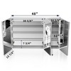 48 in. x 32 in.Built-in or wall-mounted Defogging and Dimming Mirror Cabinet Adjustable Shelf with Outlet and USB - 2 of 4