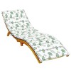 vidaXL Leaf Pattern Sun Lounger Cushion, Water-Resistant Oxford Fabric, Foam Fiber Filling - 3 of 4