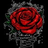 Women's Design By Humans Rugged Rose By Adamzworld Racerback Tank Top - 2 of 3