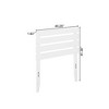AFI Furnishings Oxford Twin Headboard with USB Turbo Charger in White - 2 of 4