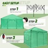 EAGLE PEAK 8'x8' Instant Pop-up Greenhouse, Roll-Up Zipper Doors and Side Windows - 2 of 4