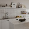 Modern Two Handle 3 Hole Deck Top Bridge Kitchen Faucet with 2 Sprayers 360 Degree Swivel Spout - 3 of 4